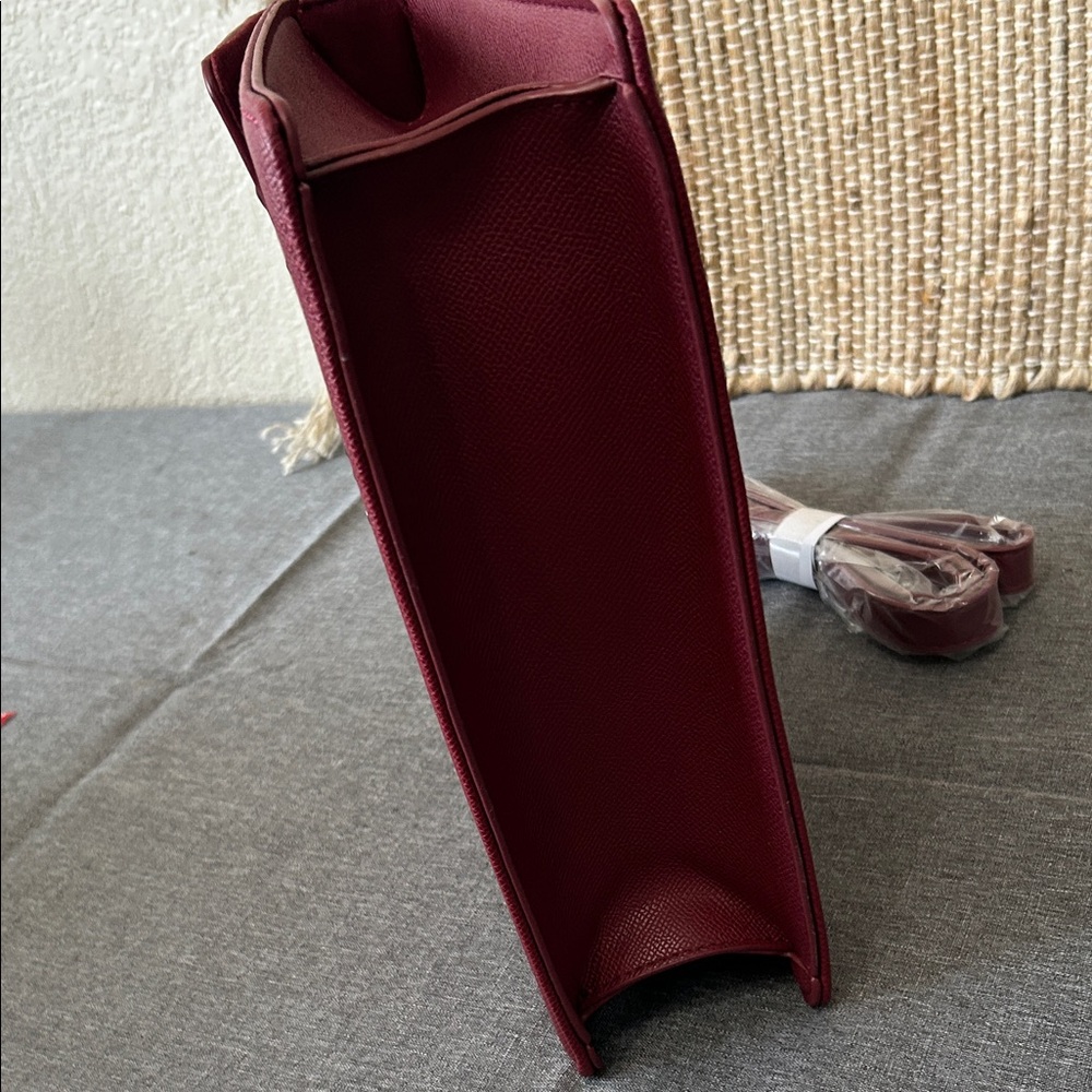 Badgley Mischka Burgundy Handbag with Stud Accents π - Picture 5 of 7
